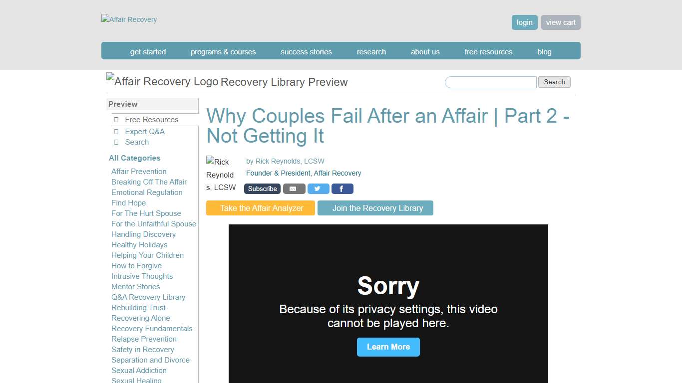 How to Stay Stuck: Not Getting It